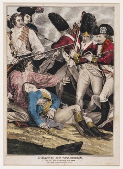 Death of Warren,  1786  broadside