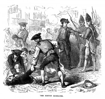 Boston Massacre 19c engraving