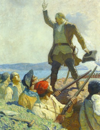 Warren' Address at Bunker Hill by N.C. Wyeth 1922